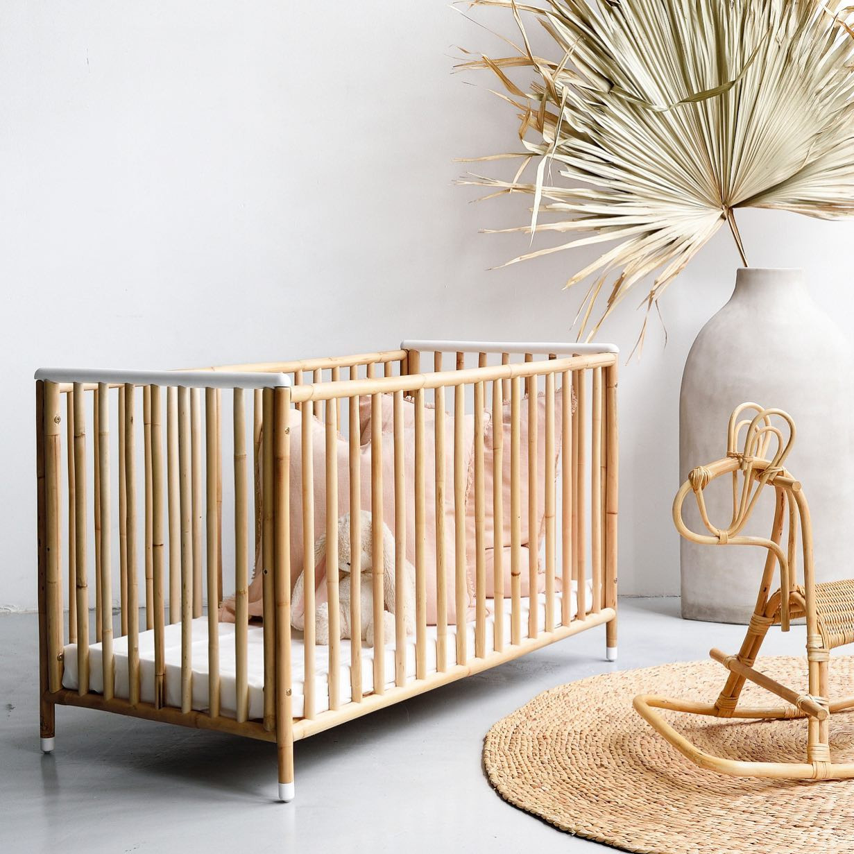 Solid wood Wheels Cots & Cot Beds