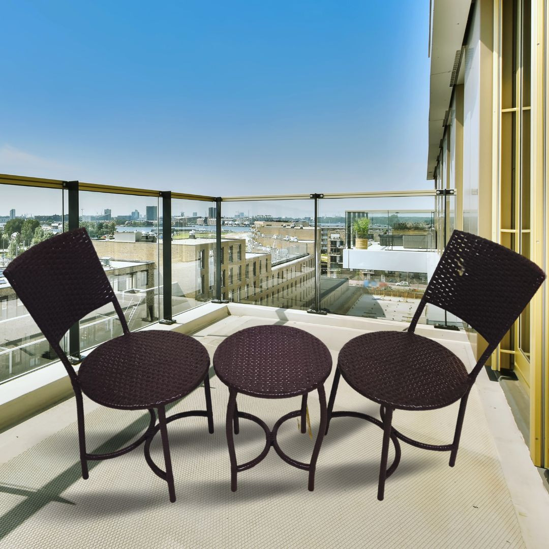 Black Patio Chairs and Table